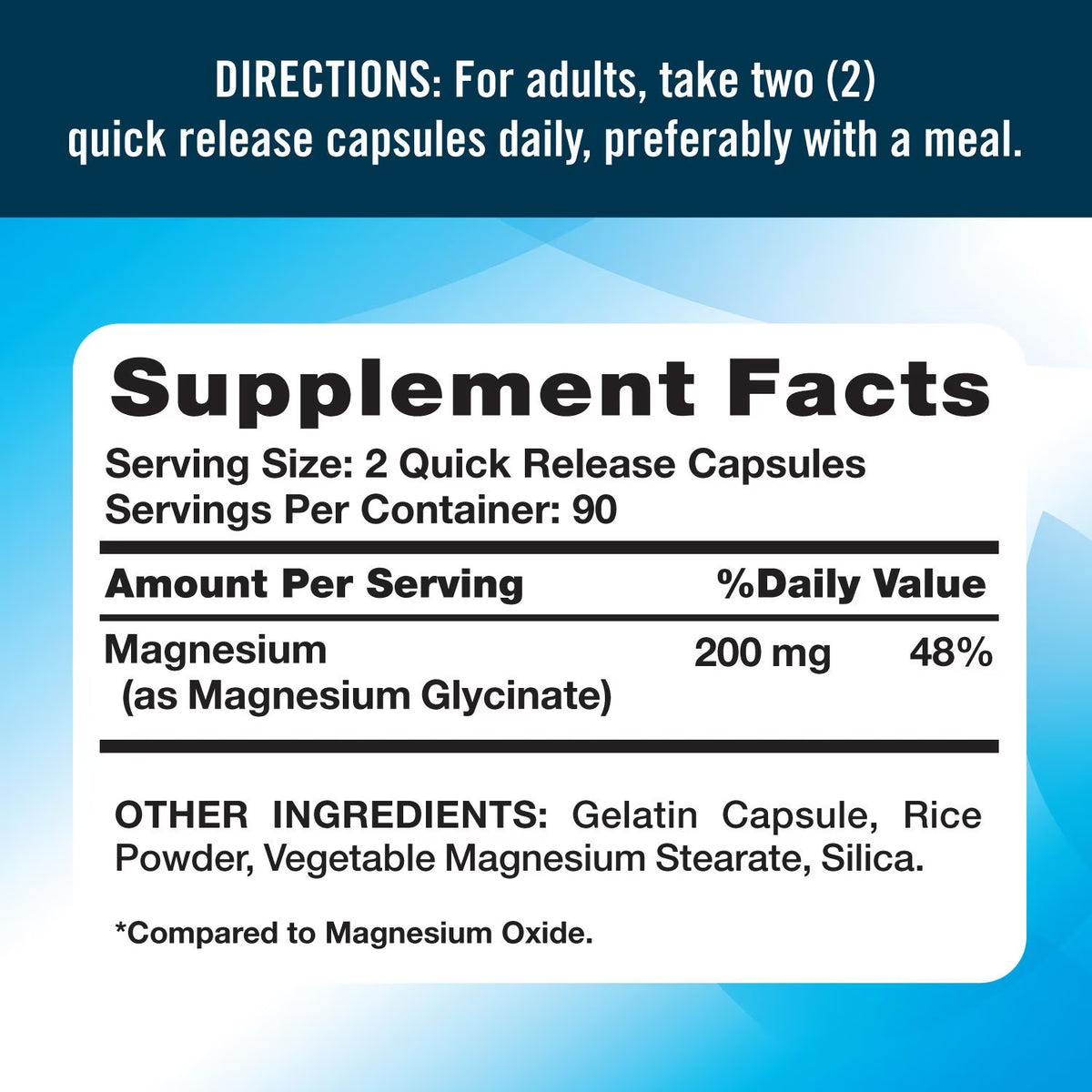 Nature's Truth Magnesium Glycinate Capsules, 200 mg, 180 ct.
