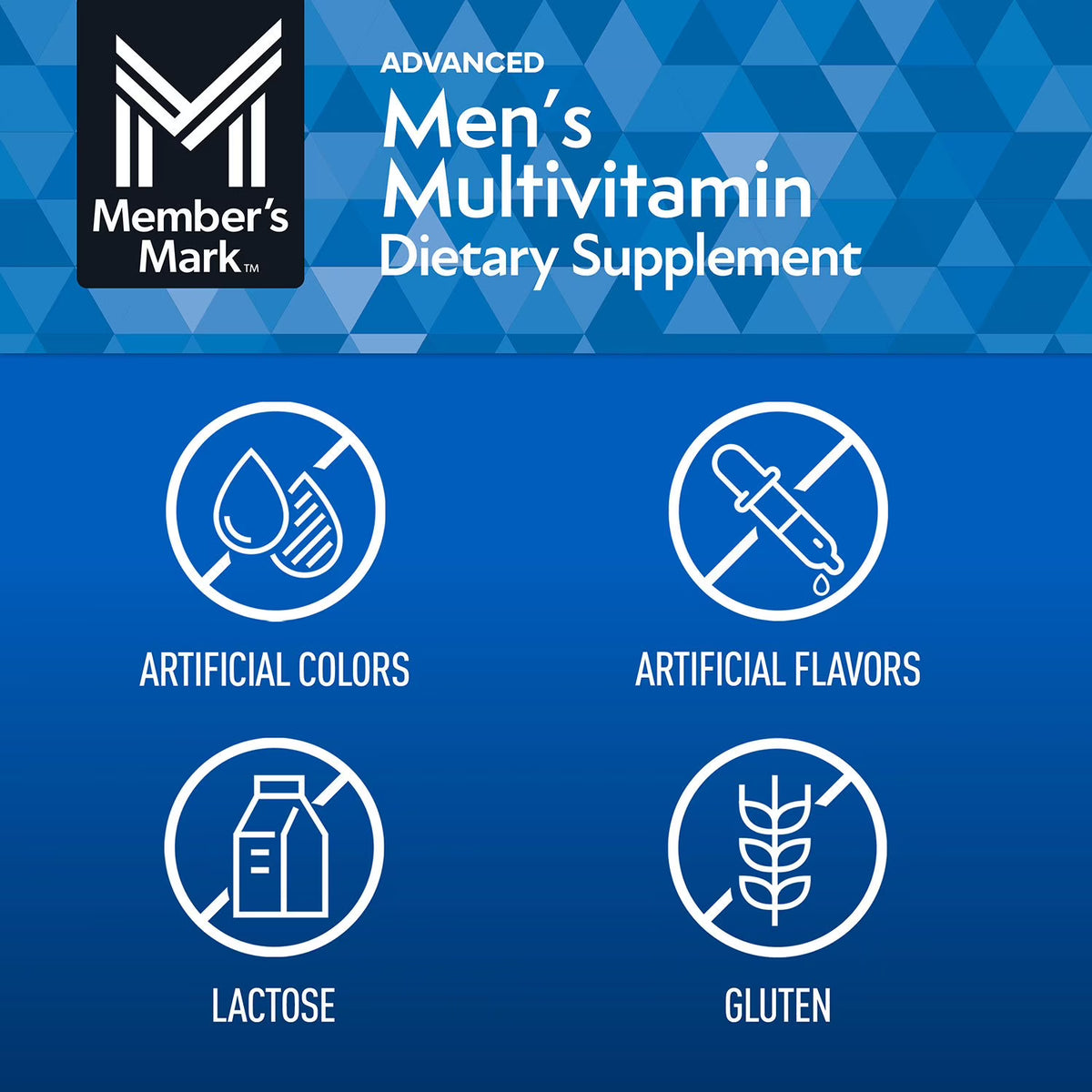 Member's Mark Advanced Men's Multivitamin Tablets, 275 ct.
