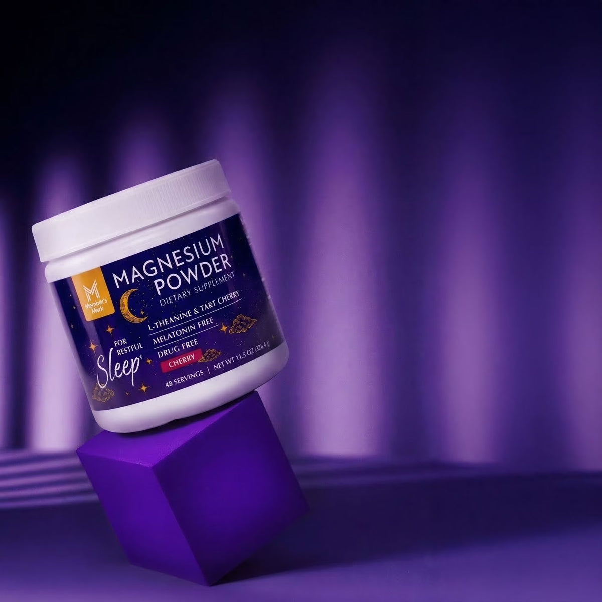 Member's Mark L-Theanine & Tart Cherry Magnesium Sleep Powder Supplement