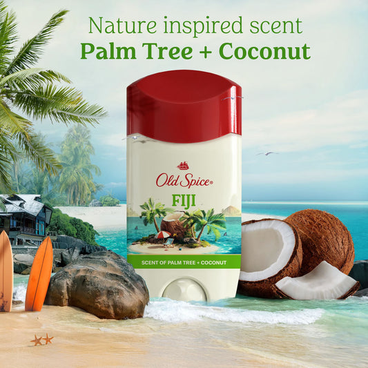 Old Spice Fiji Antiperspirant Deodorant, Palm Tree + Coconut, 2.6 oz., 1-Pack