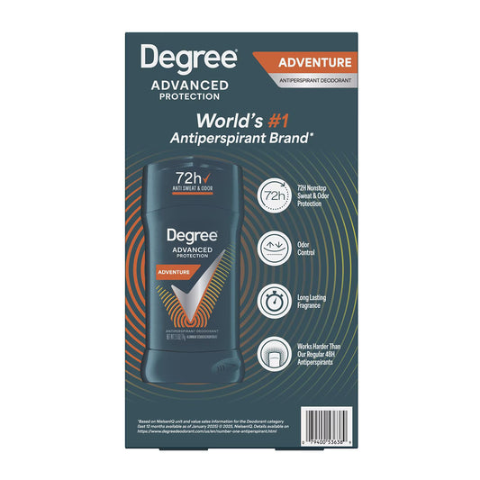 Degree for Men Adventure Deodorant, 2.6 oz., 1-Pack