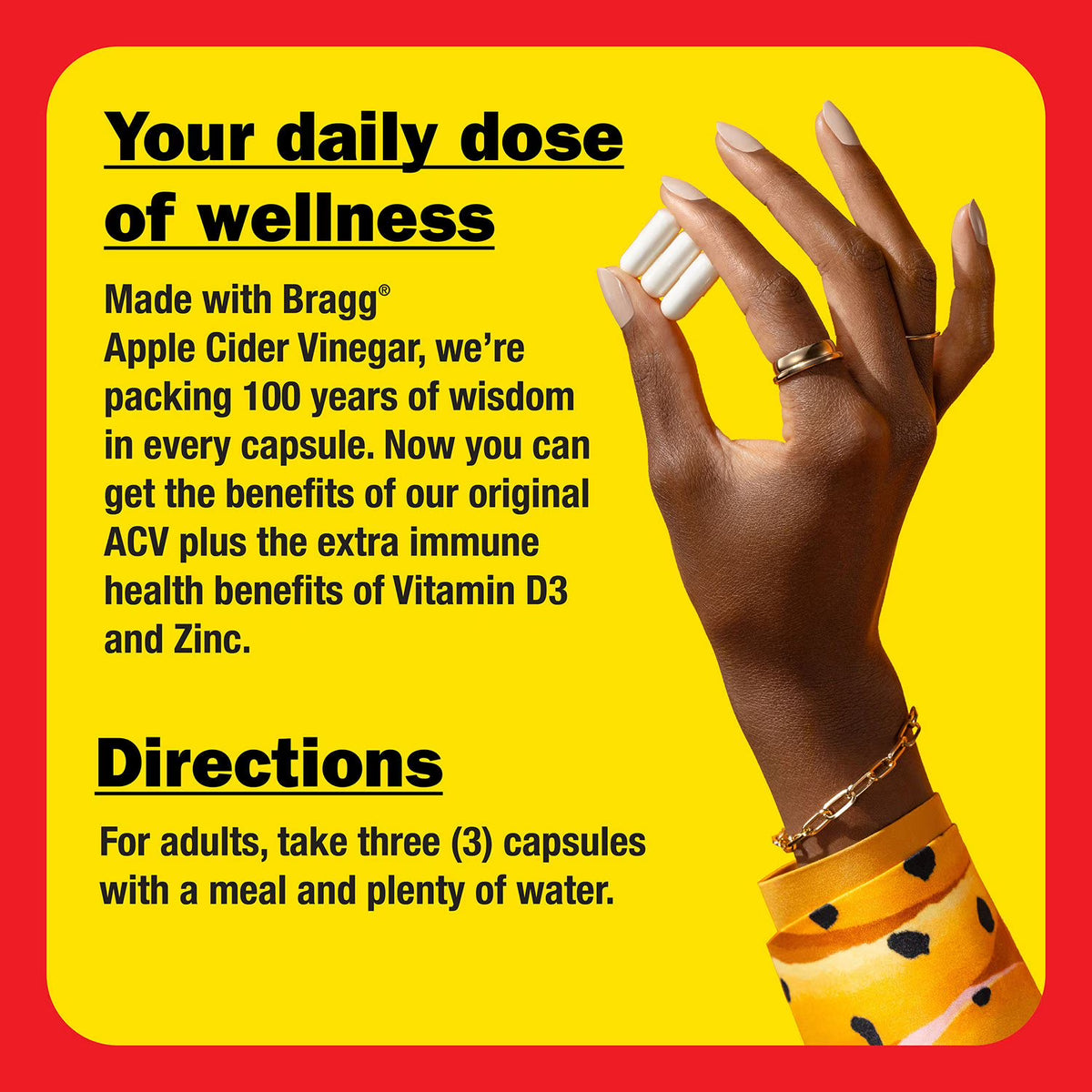 Bragg Apple Cider Vinegar Supplement Capsules, 180 ct.