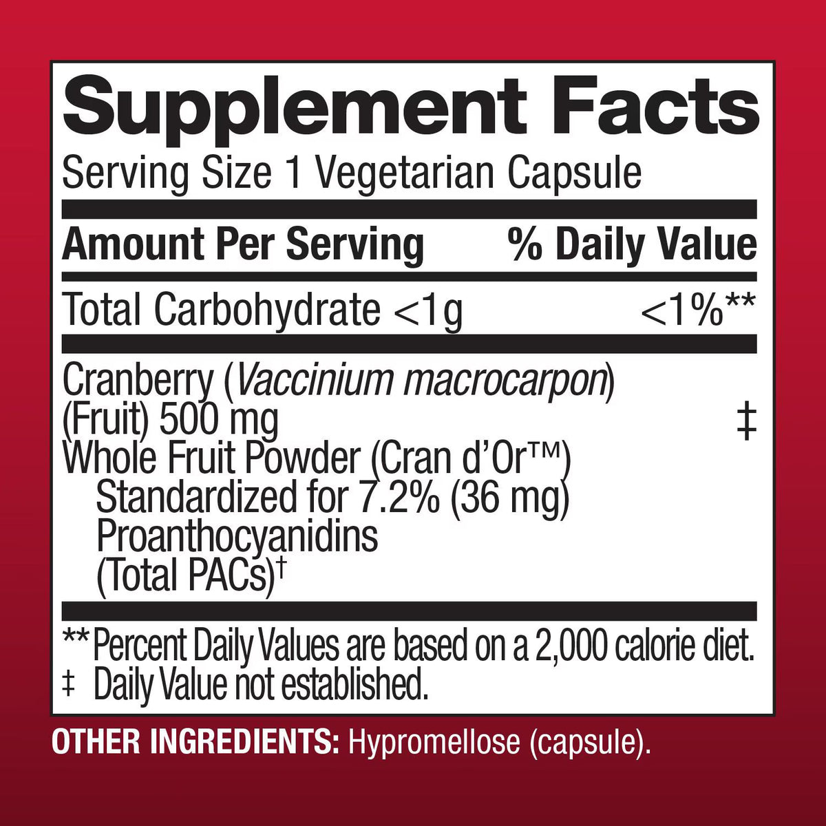 Member's Mark Clinical Strength Cranberry Capsules, 500 mg, 150 ct.