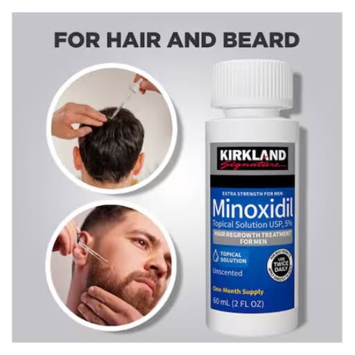 Kirkland Signature Hair Regrowth Treatment Extra Strength for Men, 5% Minoxidil Topical Solution, 2 fl oz, 1-Pack