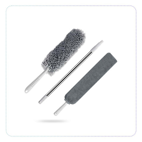 Multifunction Microfiber Dust Brush- ဖြုတ်တပ်လွယ် အဝတ်ဖုန်သုတ်တံ