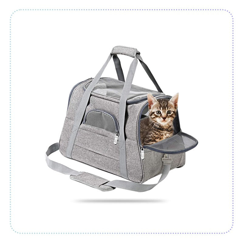 Airline Approved Pet Carrier- အိမ်မွေးတိရစ္ဆာန်သယ် ဇစ်အိတ်