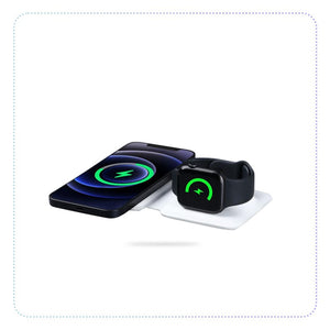 3 In 1 Folding Magnetic Wireless Charger-ကြိုးမဲ့အားသွင်းပြား