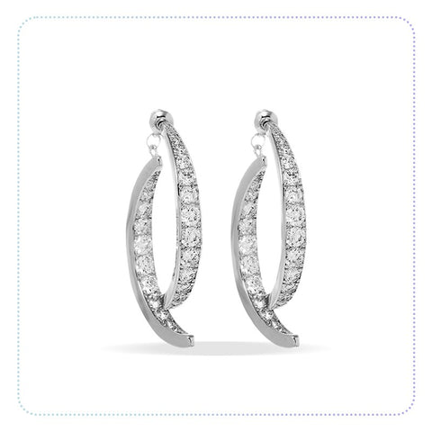 (Fancy) Cross Curved Earrings-ကျောက်နားကပ်ကွေး