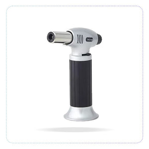 Kitchen Blow Torch Lighter Refillable Adjustable Flame Torch Lighter with Safety Lock for DIY Pastries Chef Cooking Torch-လက်နှိပ် ဂတ်စ်မီး