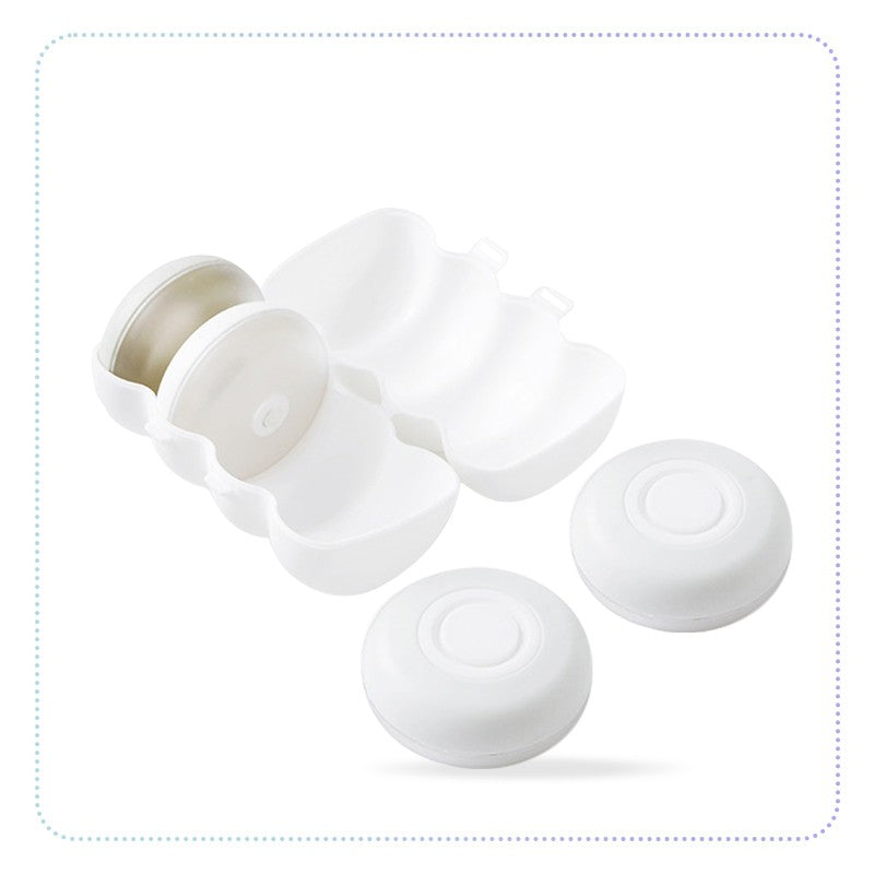 Push Type Travel Dispenser Set-သယ်ရလွယ် ဆပ်ပြာညှစ်ခွက် အစုံ