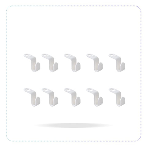 Clothes Hanger Connector Hooks (10 Units)-အဆင့်ခံ အဝတ်လှန်းချိတ်တို