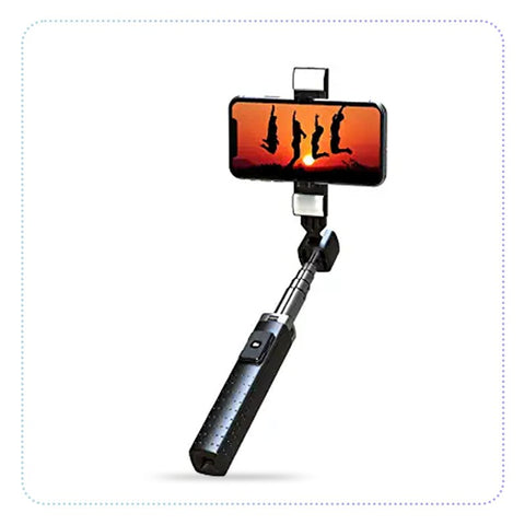 Newringo Selfie Stick Tripod with Remote,41" Extendable Tripod with LED Fill Light,Removable Bluetooth Remote Control,Aluminum Alloy,Portable All in One,Compatible with iPhone Android Phones-အတို/ရှည် မီးလင်း Selfie ဒေါက်