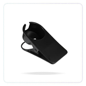 Drinking Cup Holder Clip,Desk Cup Holder,Table Edge Clamp Cup Holder,Place Water Glass, Coffee Mug, Beverage, Cell Phone.Best Office Accessories.（Black)-စားပွဲဘေး ခွက်တင်ညှပ်