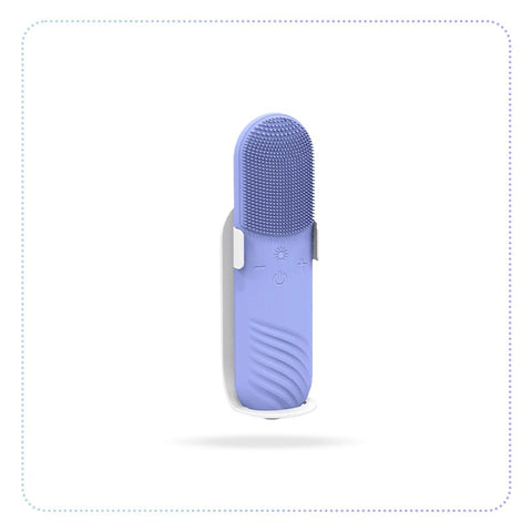 Red Blue Light Electric Facial Cleanser Wash Machine Skin Pore Cleaner Body Cleansing Massage Mini Beauty Massager Brush-မျက်နှာသန့်စင်စက်