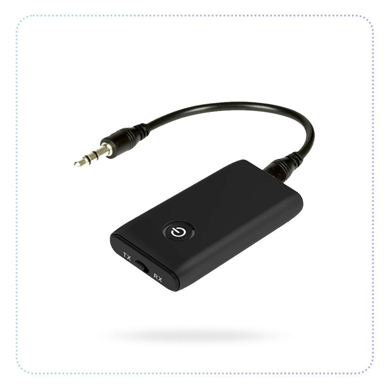 2 in 1 Bluetooth 5.0 Transmitter Receiver Chargable for TV PC Car Speaker 3.5mm AUX Hifi Music Audio Adapter Home Stereo Device-ကြားခံ Bluetooth လွှင့်စက်