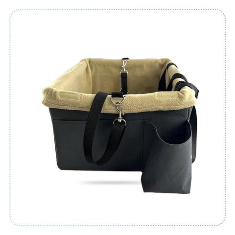 NOVOLAB Puppy Car Seat Upgrade Deluxe Portable Pet Dog Booster Car Seat with Clip-တိထည့် ကားခုံတင်ခြင်း