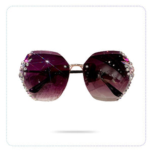 (Fancy) Diamond Beach Summer Sunglasses-Crystal မျက်မှန်